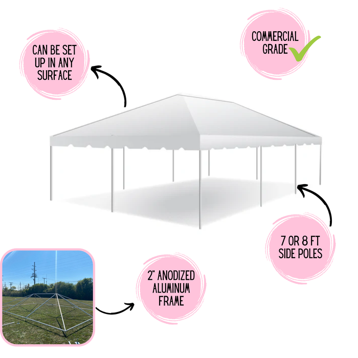 20x30 Classic Series Frame Tent - Commercial Heavy Duty Party & Event Canopy