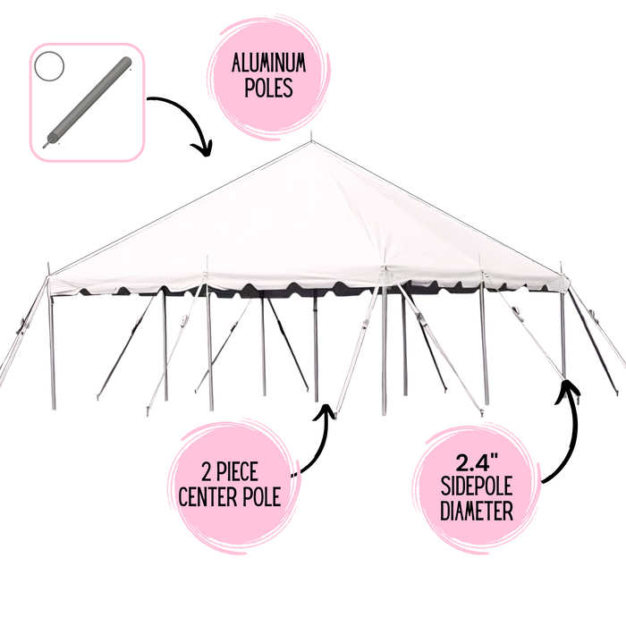 20x20 Classic Series Pole Tent