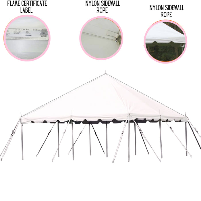 20x20 Classic Series Pole Tent