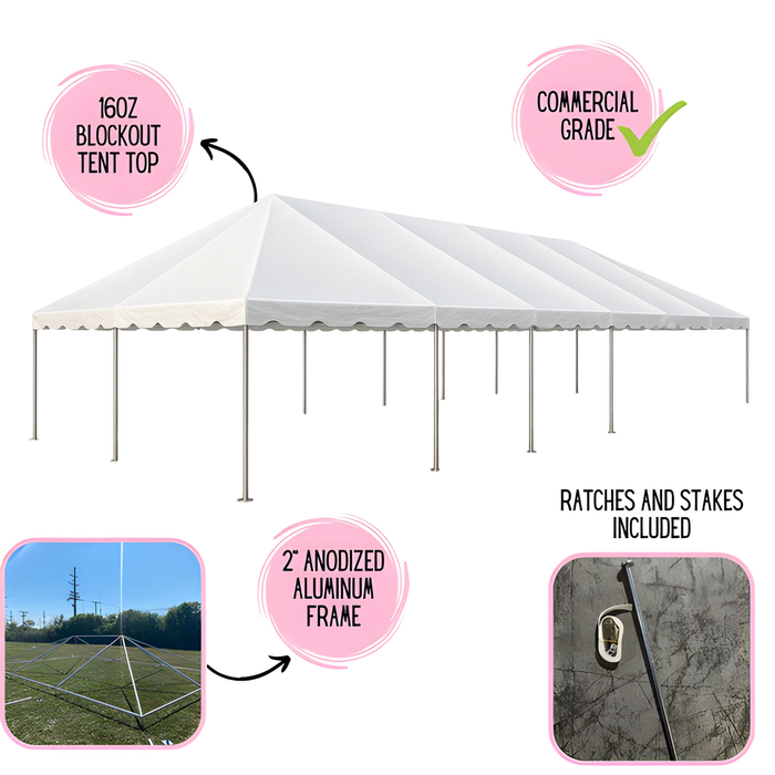 20x40 West Coast Frame Tent - Commercial Party Tent