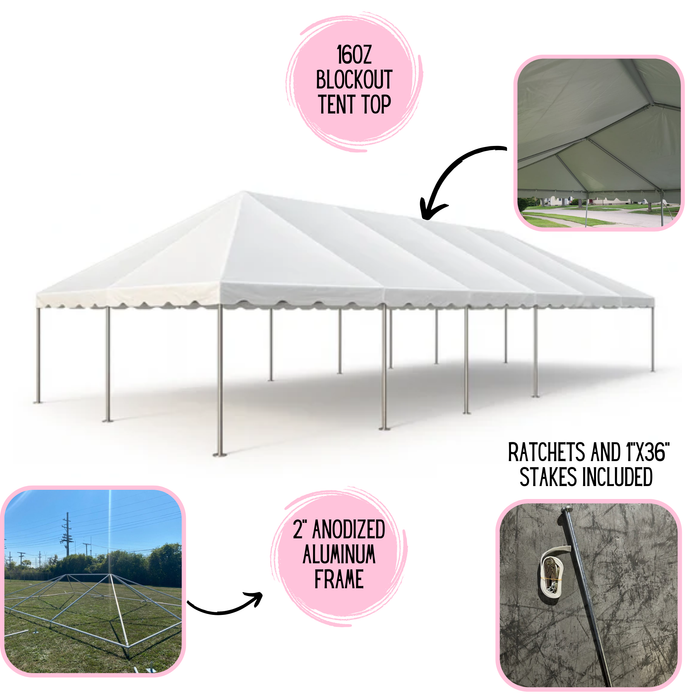 20x40 West Coast Frame Tent - Commercial Grade