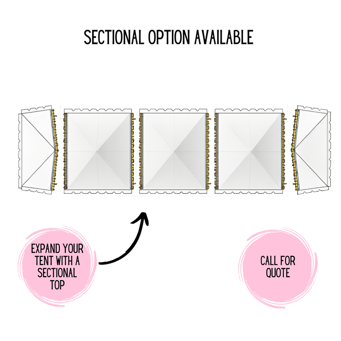 20x50 Premium Frame Tent - Commercial Grade