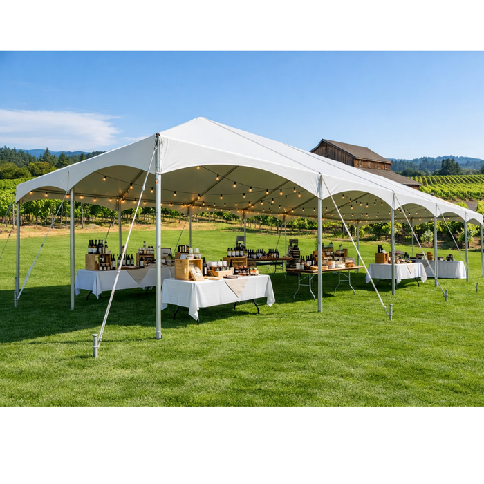 Beyond Tent 20x60 Premium Series Frame Tent – Commercial Grade, 16oz Blockout Vinyl