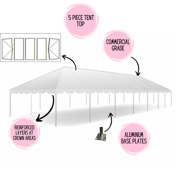 20x70 Classic Series Frame Tent - Commercial Heavy Duty Party & Event Canopy