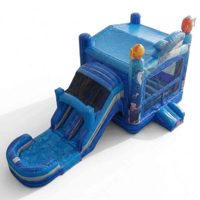 Ocean Shark Bounce House Combo Wet & Dry