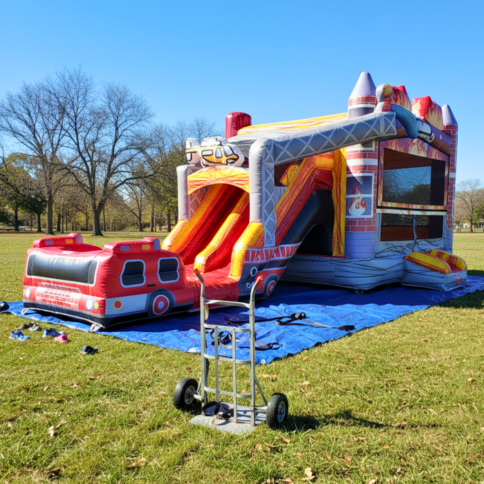 Firefighter’s Rush Combo Wet & Dry – Commercial Grade Inflatable