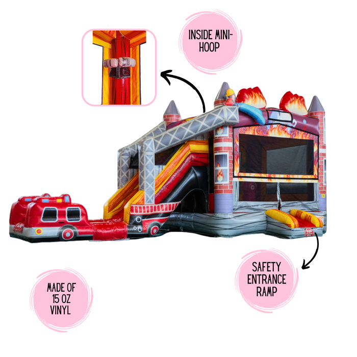 Firefighter’s Rush Combo Wet & Dry – Commercial Grade Inflatable