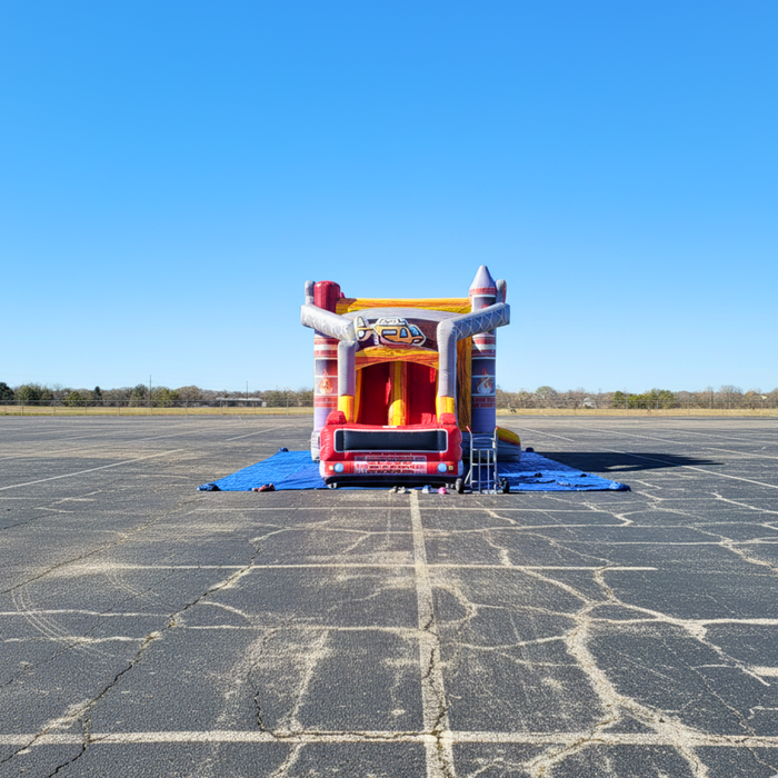 Firefighter’s Rush Combo Wet & Dry – Commercial Grade Inflatable