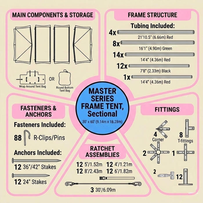 30x60 Master Series Frame Tent
