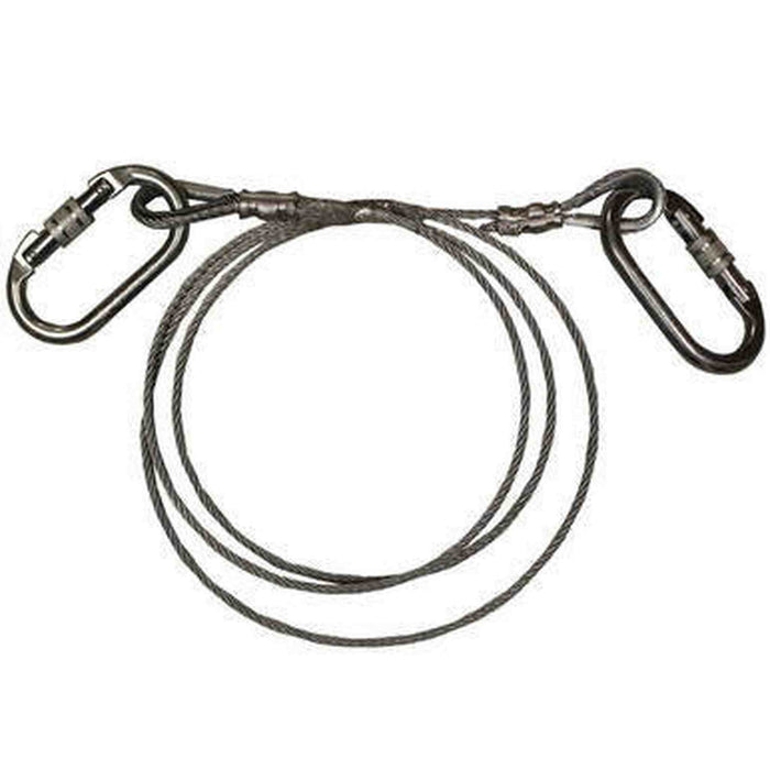 3/16 inch x 18 foot West Coast frame tent tension cable with carabiners on both ends