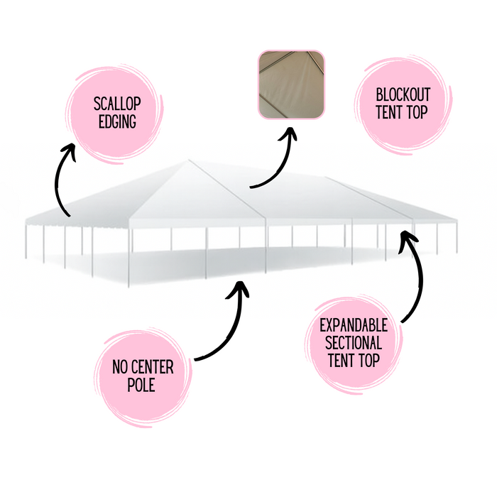 40x100 Classic Frame Tent - Commercial Heavy Duty Party & Event Canopy