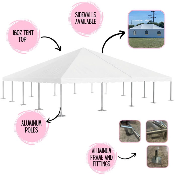 40x40 West Coast Frame Tent - Commercial Party Tent