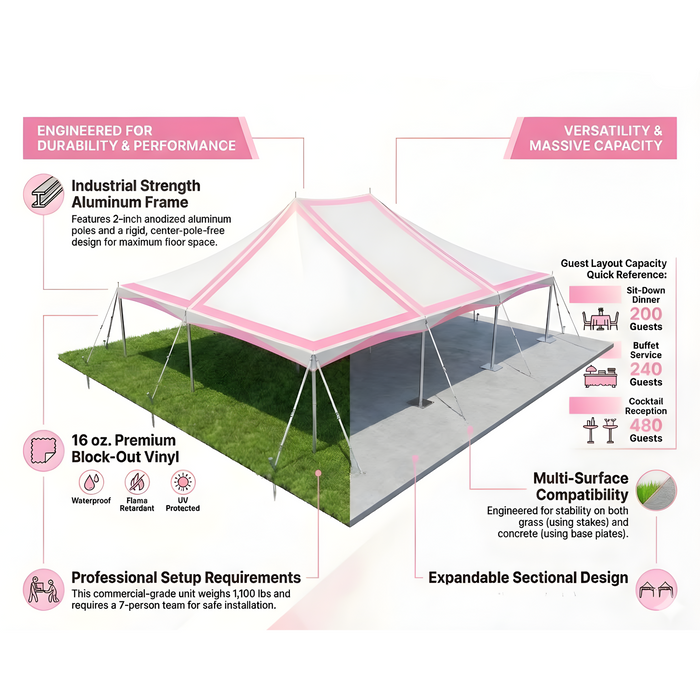 40x60 West Coast Frame Tent - Commercial Party Tent