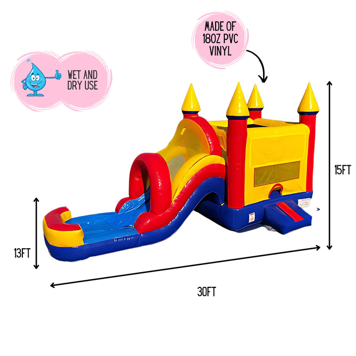 4 in 1 Wet & Dry Modular Castle Combo