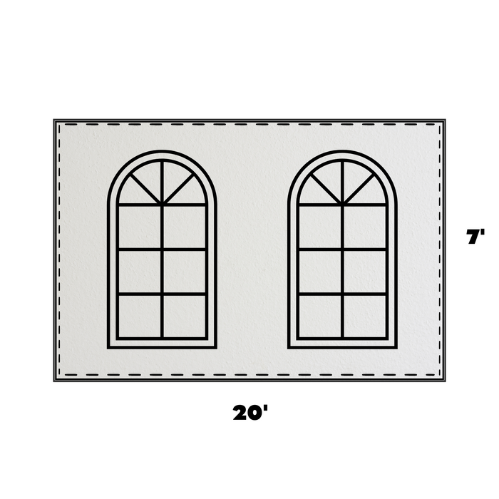 7 x 20 Cathedral Window Sidewall