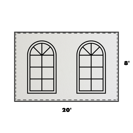 8'x20' Window Pinnacle Sidewall