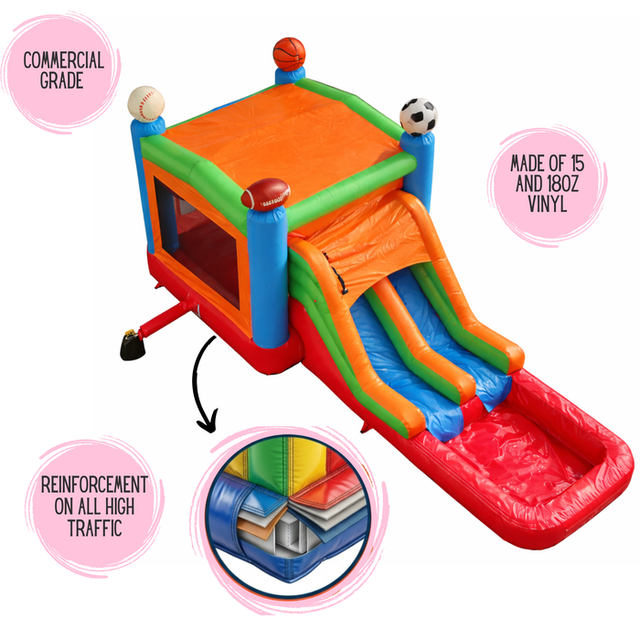 Beyond Tent All‑Star Combo Bounce House with Water Slide and Pool – Commercial Inflatable