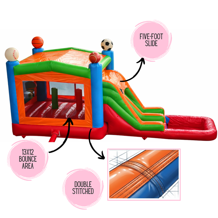 Beyond Tent All‑Star Combo Bounce House with Water Slide and Pool – Commercial Inflatable
