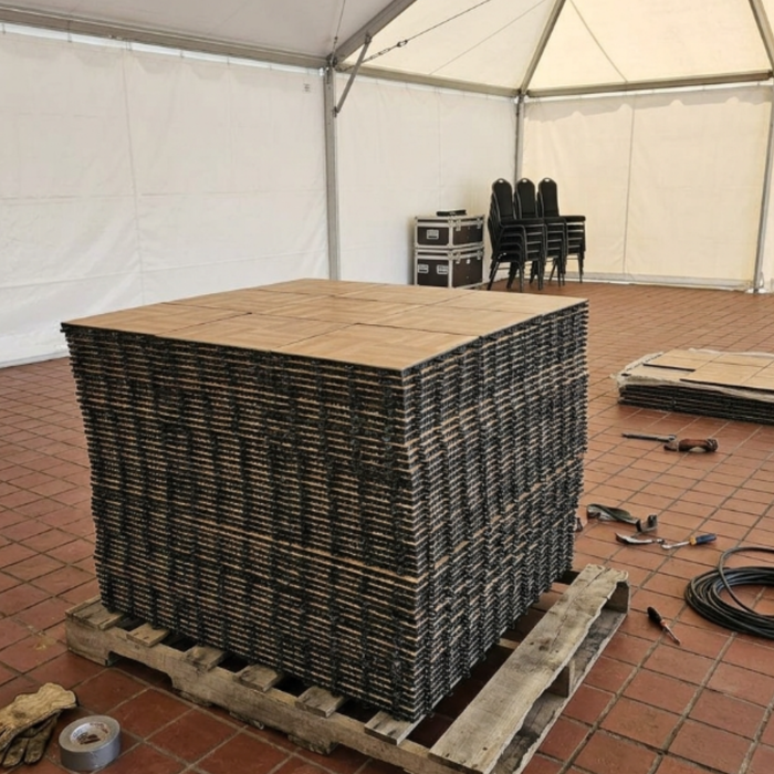 Natural Grain Portable Dance Floor - Commercial Grade