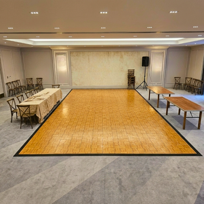 Natural Grain Portable Dance Floor - Commercial Grade