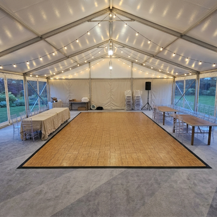 Natural Grain Portable Dance Floor - Commercial Grade