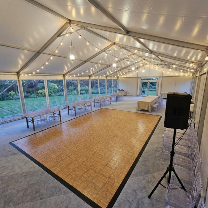 Natural Grain Portable Dance Floor - Commercial Grade