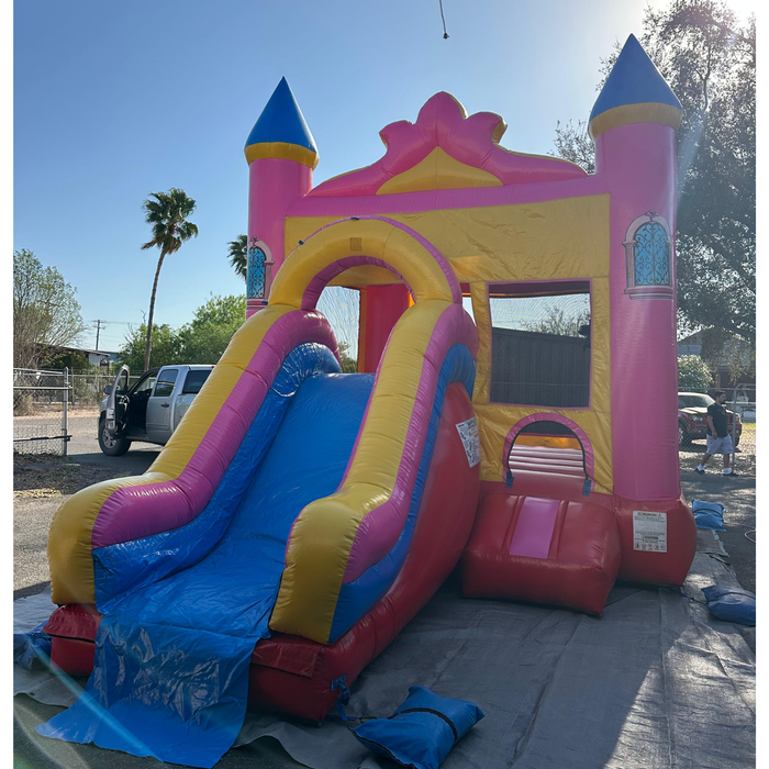 Pink Dream Wet or Dry Water Slide Combo - Commercial Grade