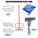 Beyond Tent 20x60 Classic Series West Coast Frame Tent commercial party canopy recommended add-ons collage showing globe string lights, protective ground tarp, cathedral window and solid sidewalls, frame lifting tool, and white leg drapes