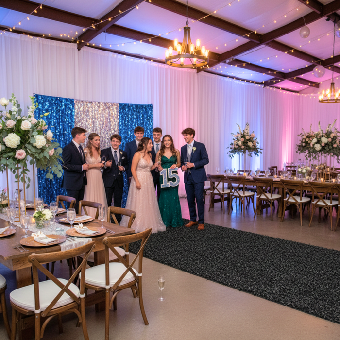 Essential Black Event Turf Roll
