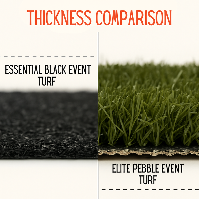 Essential Black Event Turf Roll