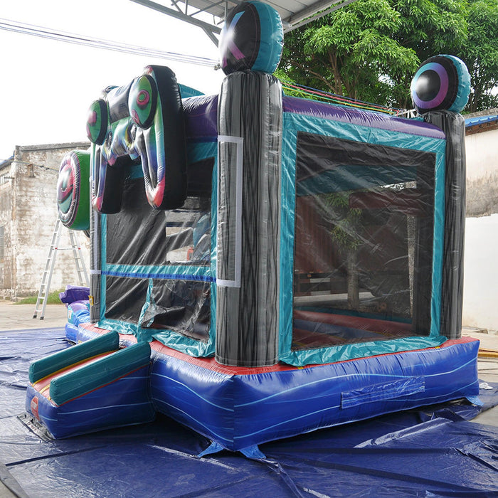 Game Over Wet & Dry Bounce House Combo with Slide – Bounce Area