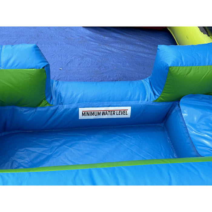 Monster Truck Bounce House Combo with Removable Pool & Slide - Side View
