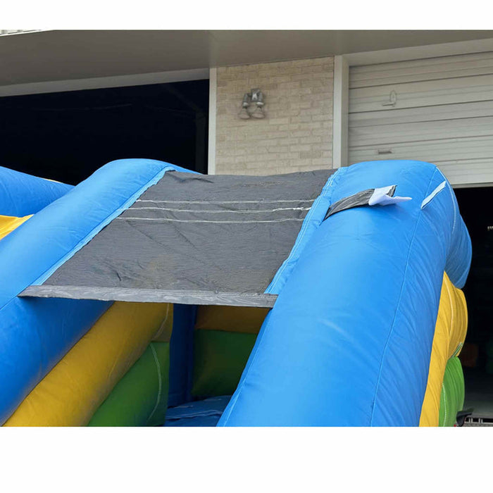 Monster Truck Bounce House Combo with Removable Pool & Slide - Full View
