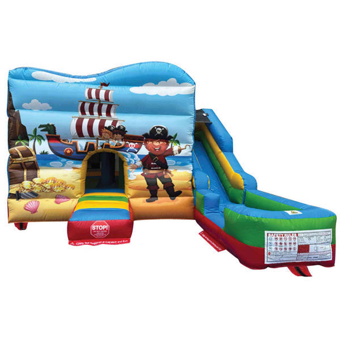 Pirate Adventure Bounce House Combo with Removable Pool & Slide