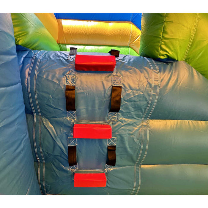 Pirate Adventure Bounce House Combo with Removable Pool & Slide - Full View