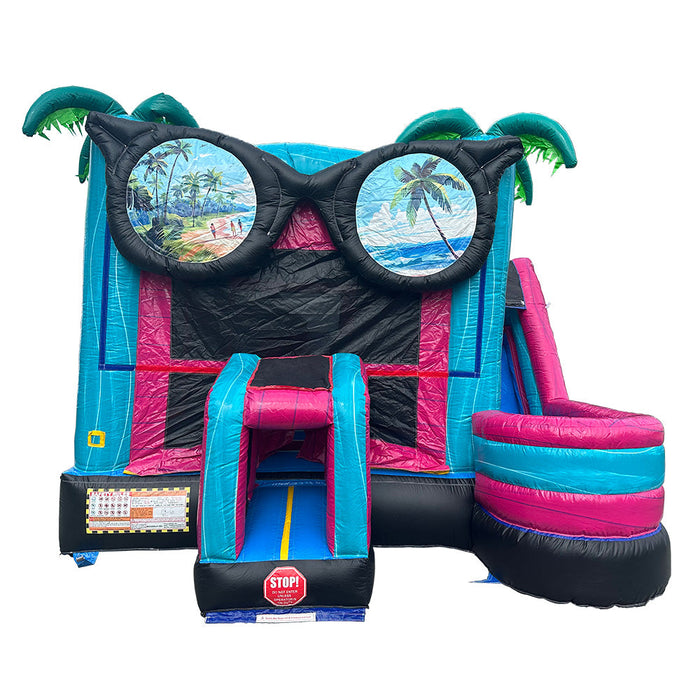 Good Vibes Wet & Dry Combo Bounce House Side View | Beyond Tent