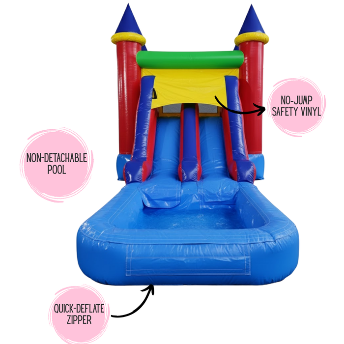 Beyond Tent Castle Combo with Pool