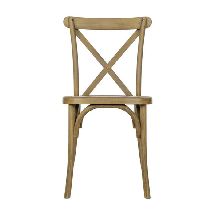 Cross Back Resin Chair