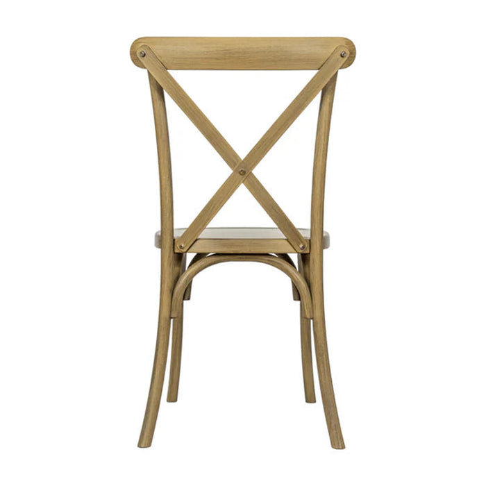 Cross Back Resin Chair