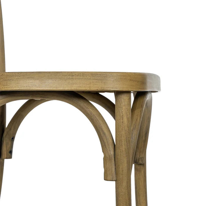 Cross Back Resin Chair