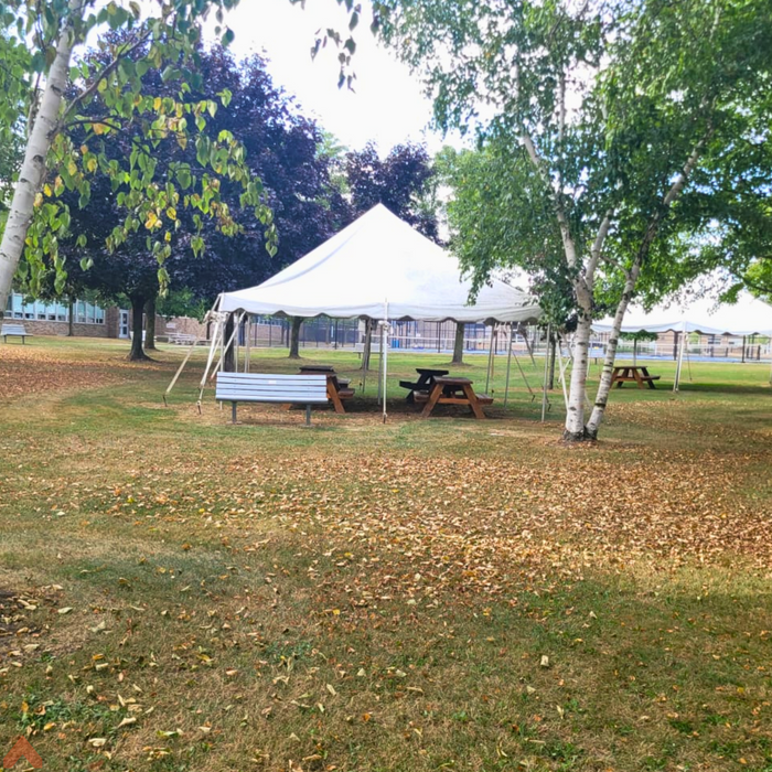 20' Wide Commercial Party Pole Tent Top for Events