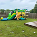 Beyond Tent Dinosaur Inflatable Bounce House Slide Combo Wet/Dry - Commercial Grade