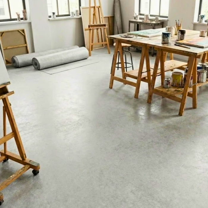 Concrete Rolled Vinyl Flooring