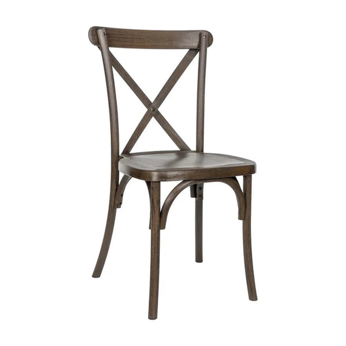 Cross Back Resin Chair