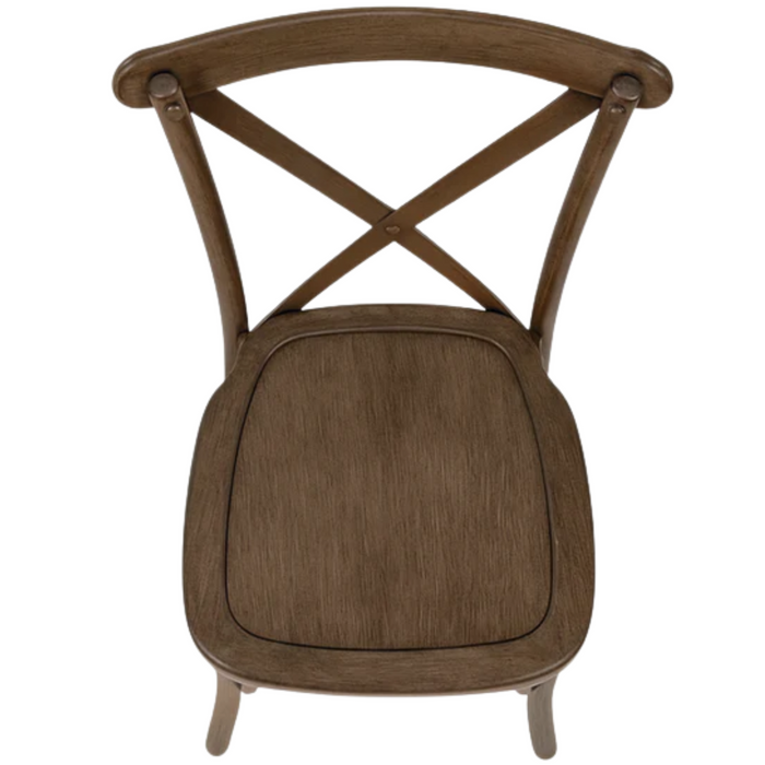 Cross Back Resin Chair