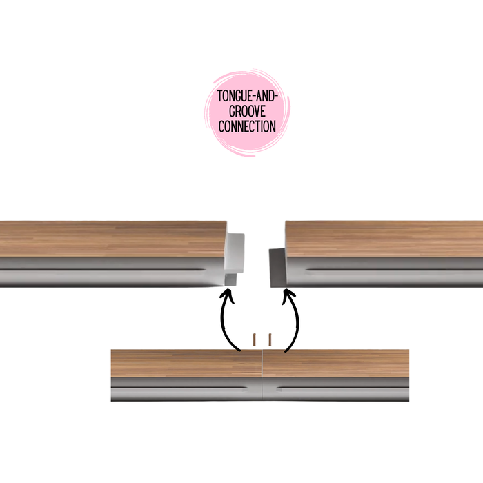 New England Plank Laminate Portable Dance Floor - Subfloor Included