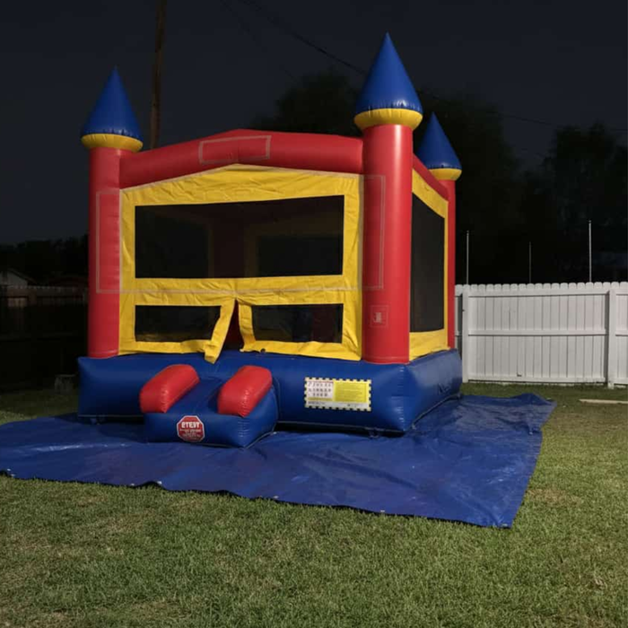 Front Entry Castle Bounce House – Commercial Inflatable for Parties and Events