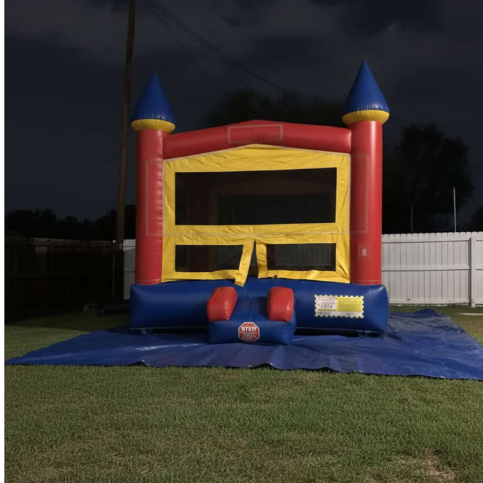 Front Entry Castle Bounce House – Commercial Inflatable for Parties and Events