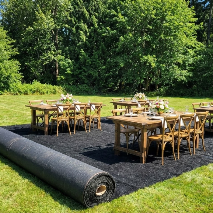 Essential Black Event Turf Roll