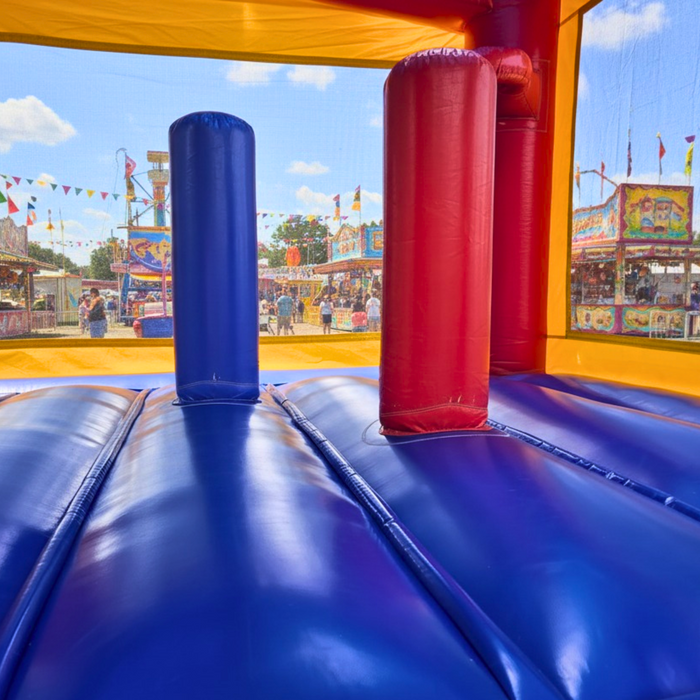 Front Entry Castle Bounce House – Commercial Inflatable for Parties and Events